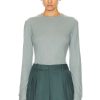 Women Loulou Studio Tops | Ortigia Long Sleeve T-Shirt Aqua