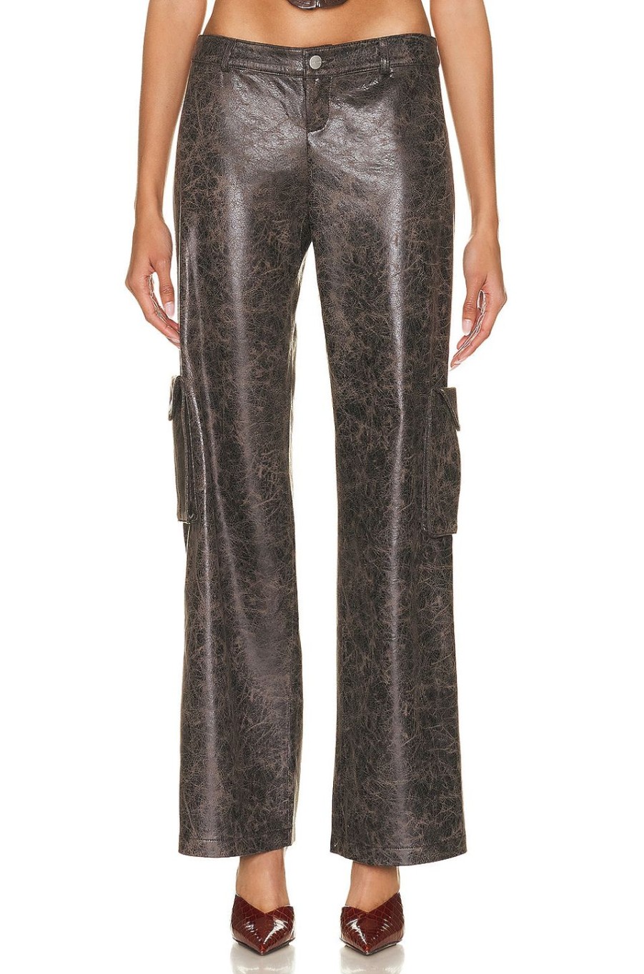 Women Miaou Pants | Elias Pant Varnish Printed Suede