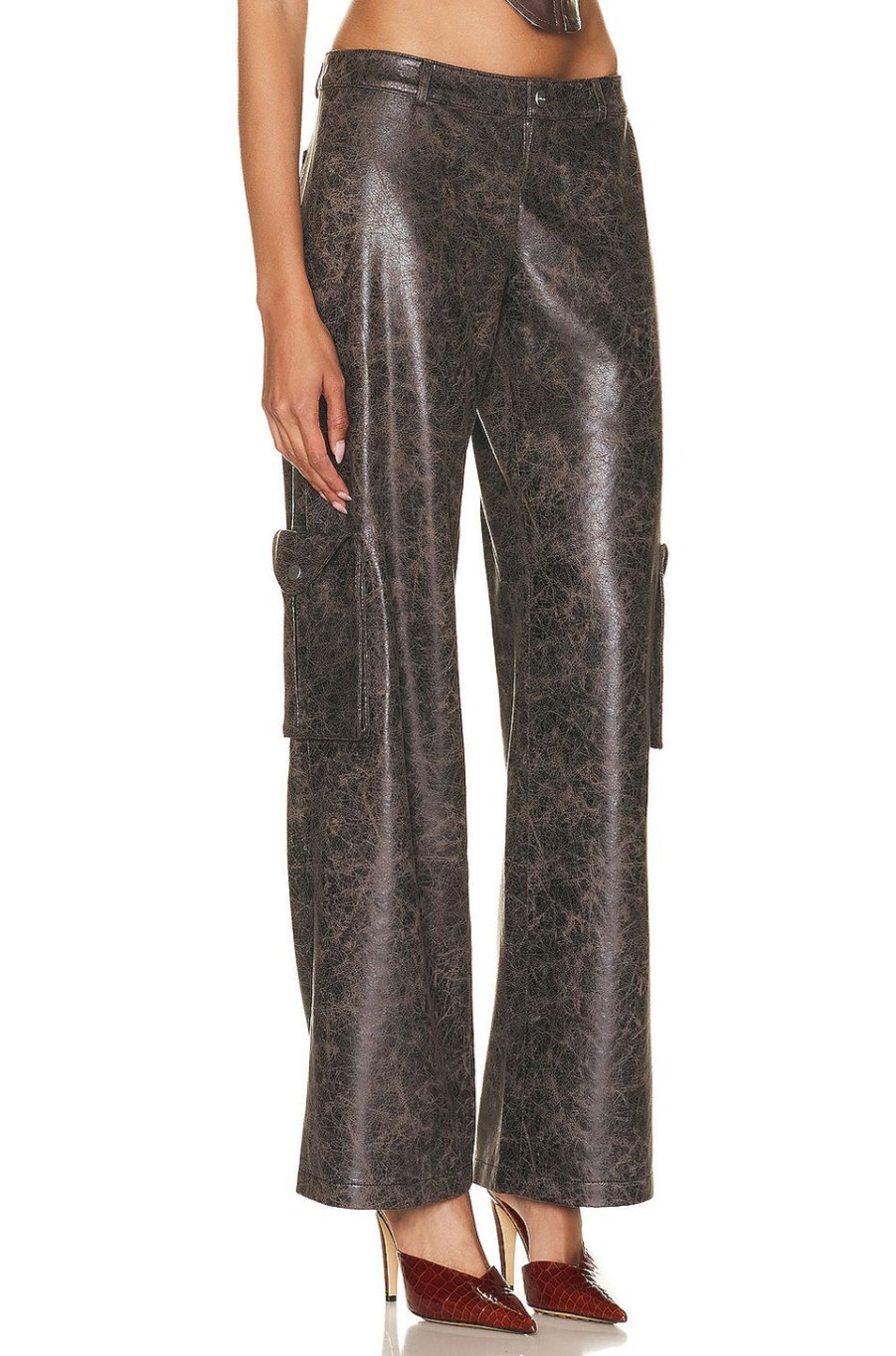 Women Miaou Pants | Elias Pant Varnish Printed Suede