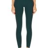 Women Beyond Yoga Activewear | Spacedye Caught In The Midi High Waisted Legging Midnight Green Heather