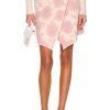 Women JACQUEMUS Skirts | La Jupe Bagnu Pink Flowers