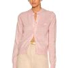 Women Acne Studios Sweaters & Knits | Solid Cardigan Faded Pink Melange