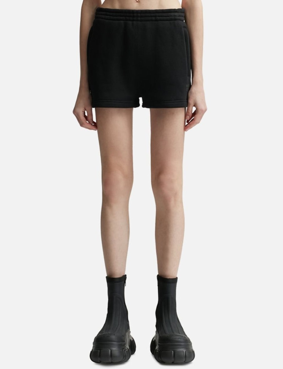 Women T By Alexander Wang Shorts | Essential Terry Sweatshorts Black