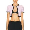 Women Alexander Wang Sweaters & Knits | Cropped Cardigan Light Pink