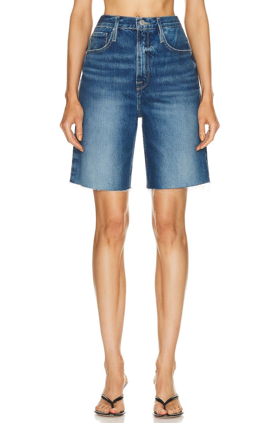 Women FRAME Shorts | High Rise Bermuda Del Amo