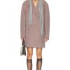 Women Acne Studios Jackets & Coats | Belted Short Coat Dusty Lilac