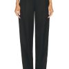 Women Christopher Esber Pants | Satin Waist Pegged Trouser Black