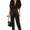 Women Norma Kamali Jumpsuits & Rompers | Rectangle Jog Jumpsuit Black