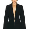 Women Christopher Esber Jackets & Coats | Helix Knitted Blazer Black