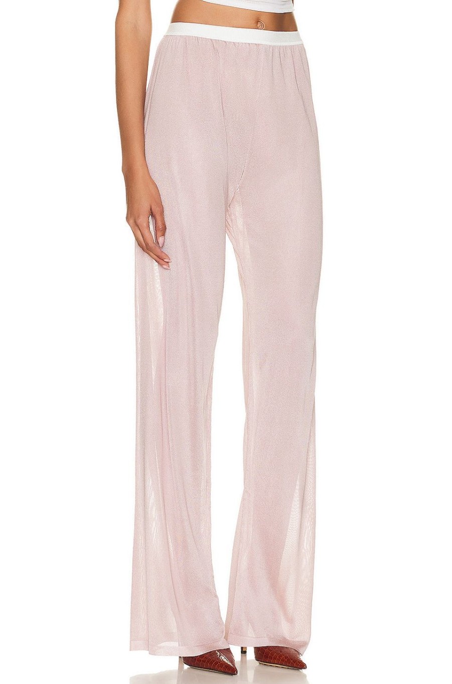 Women Maison Margiela Pants | High Waisted Pant Rose