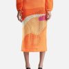 Women House of Sunny Skirts | Pompelmo Sunset Knit Skirt Orange