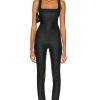 Women SER.O.YA Jumpsuits & Rompers | Viper Catsuit Coated Black