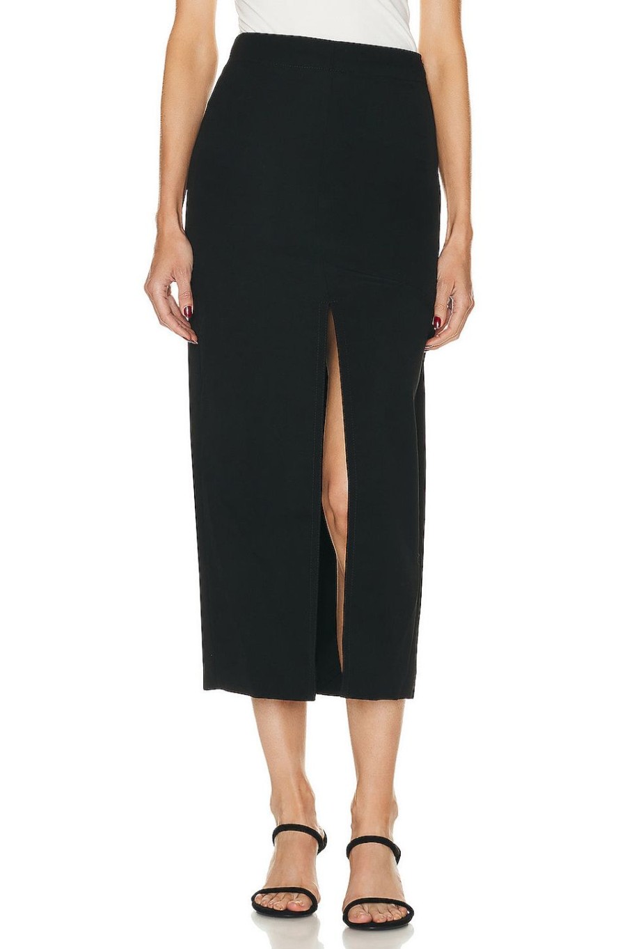 Women Bottega Veneta Skirts | Long Skirt Black