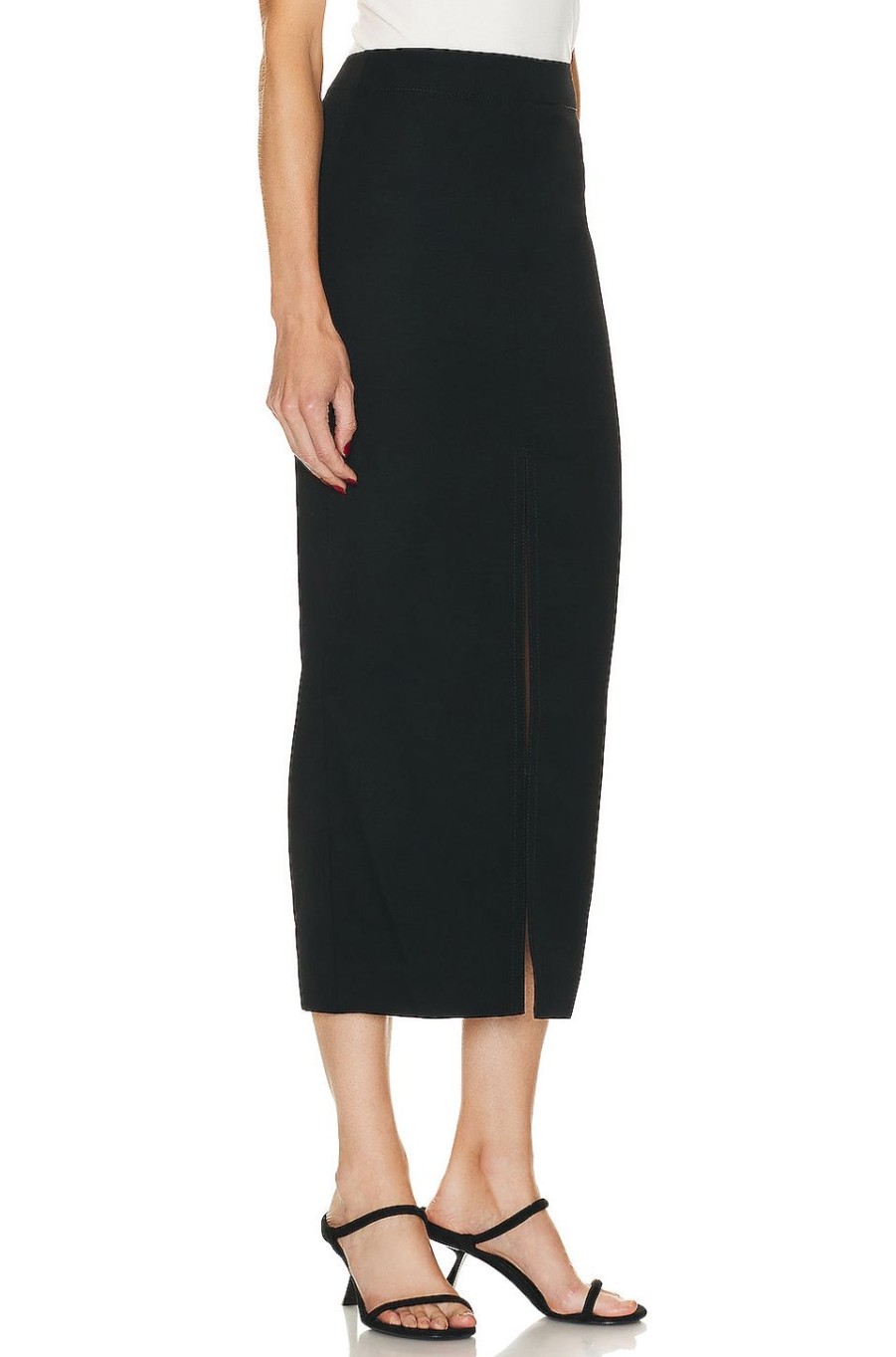 Women Bottega Veneta Skirts | Long Skirt Black