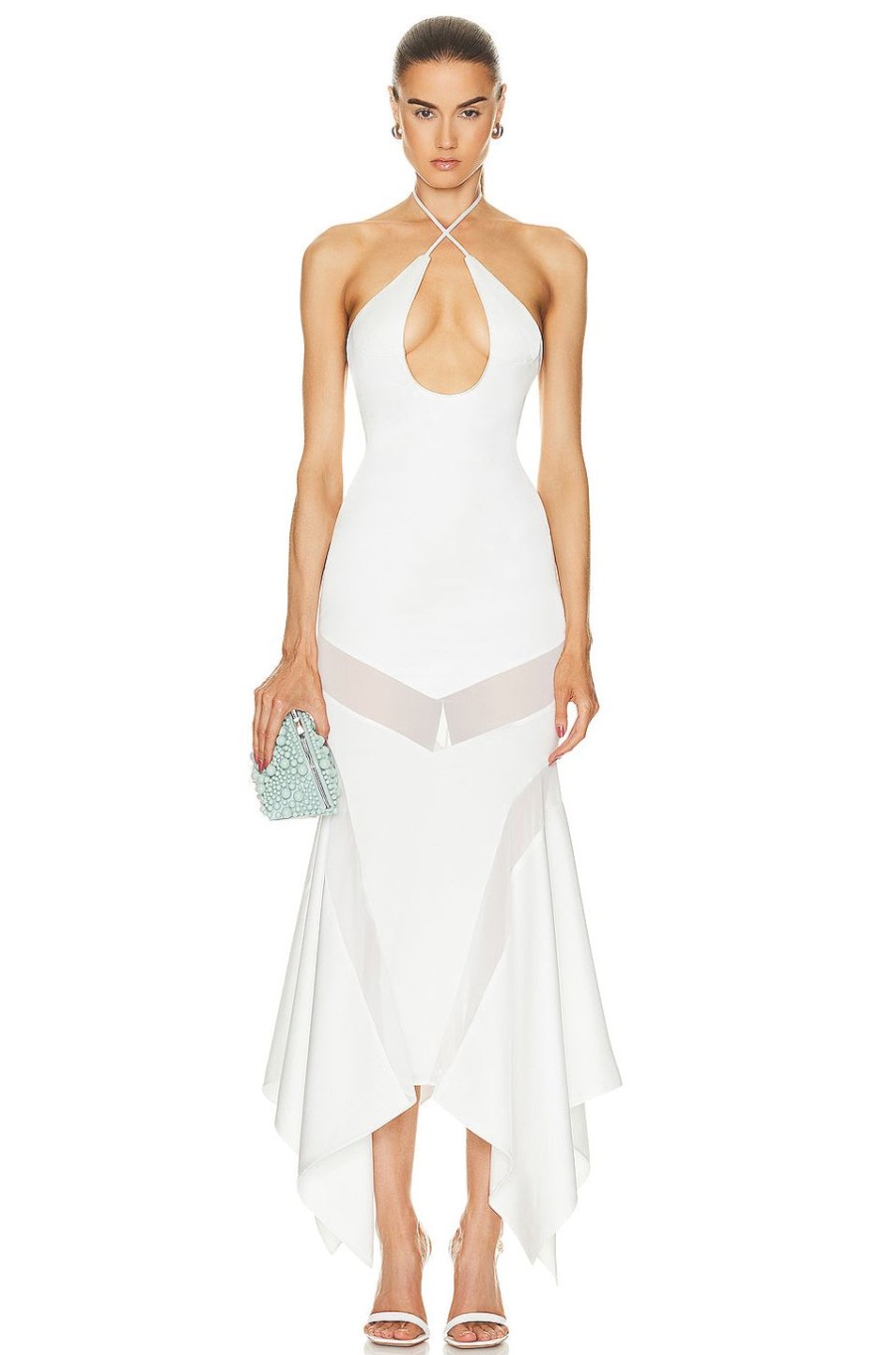 Women THE ATTICO Dresses | Saskia Midi Dress White