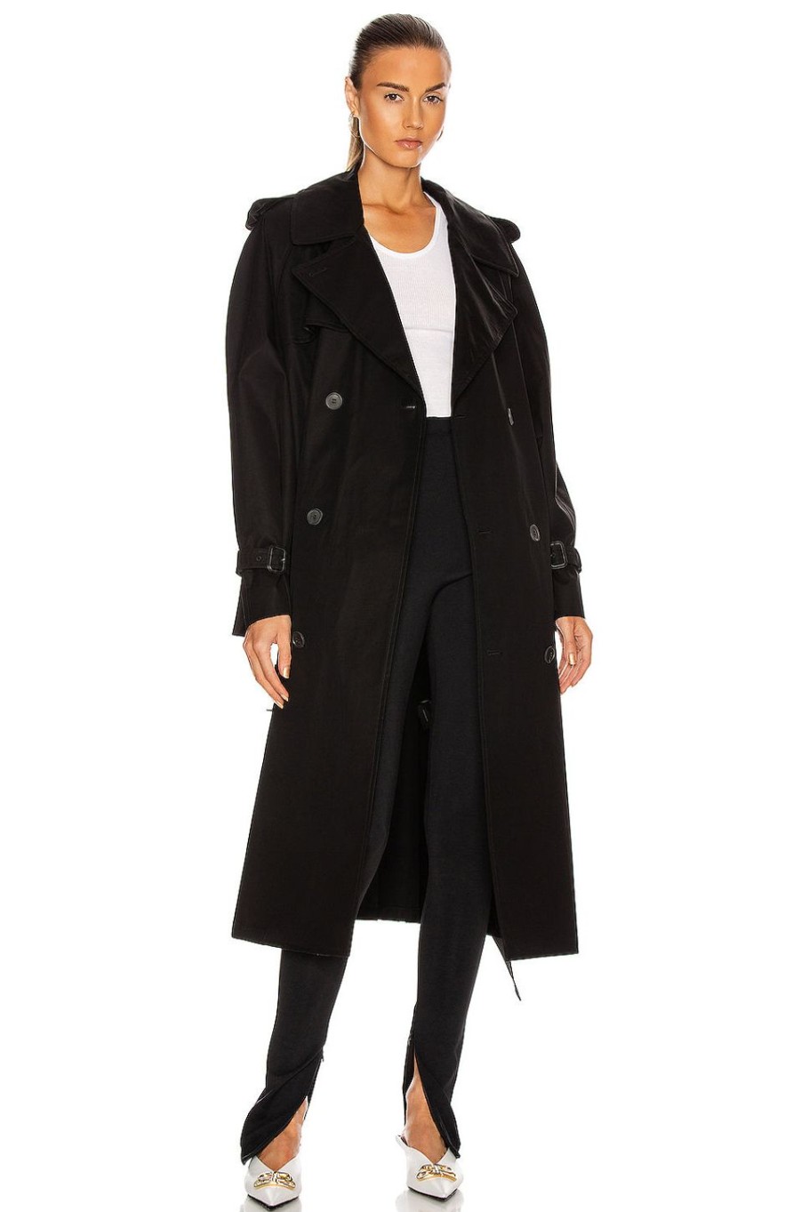 Women WARDROBE.NYC Jackets & Coats | Trench Coat Black