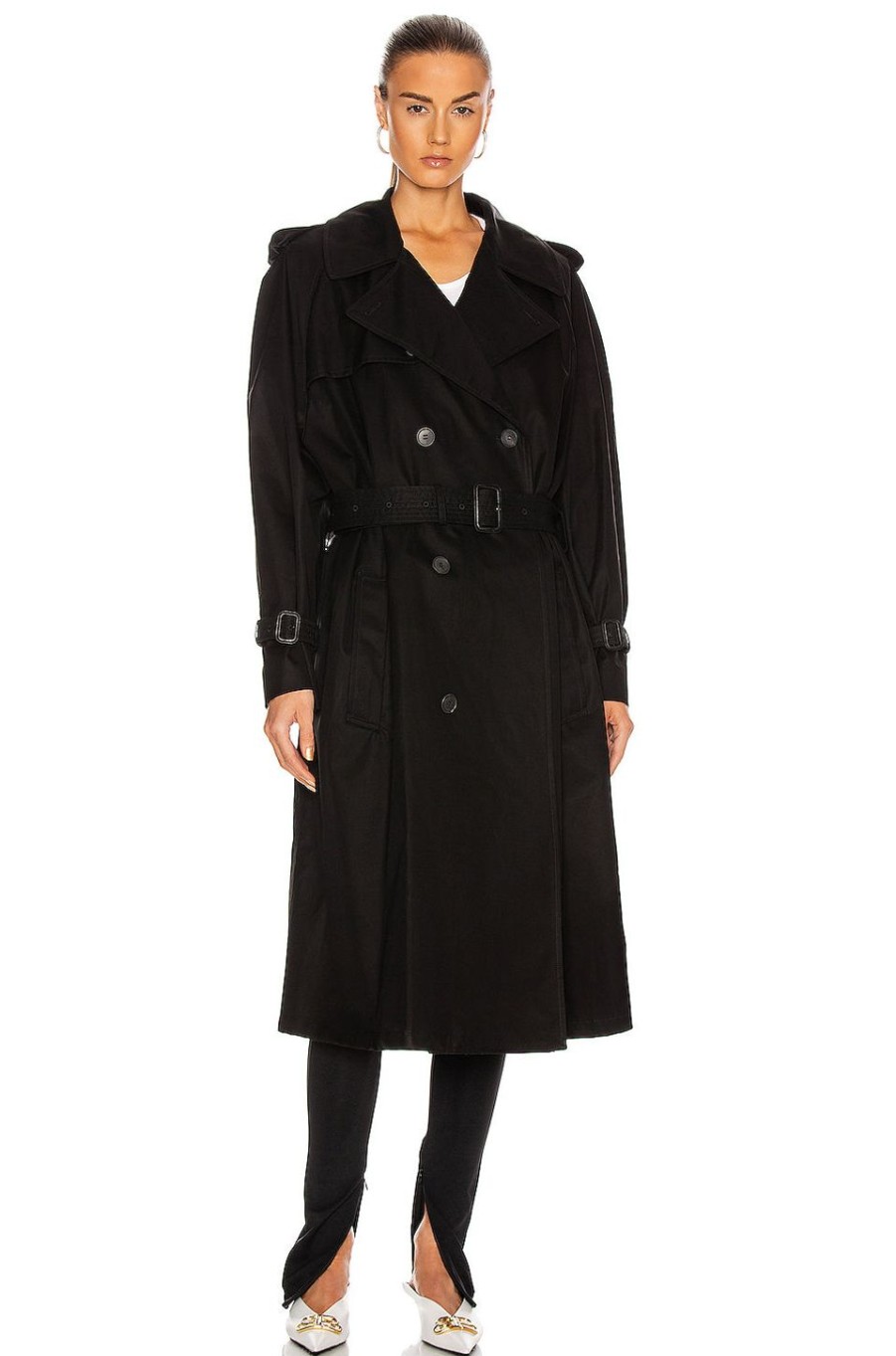 Women WARDROBE.NYC Jackets & Coats | Trench Coat Black