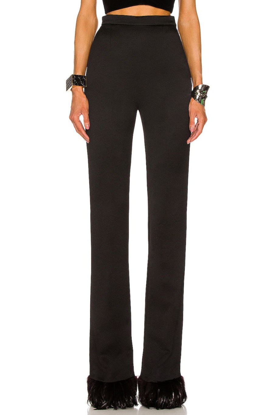 Women Saint Laurent Pants | Tailored Pants Noir