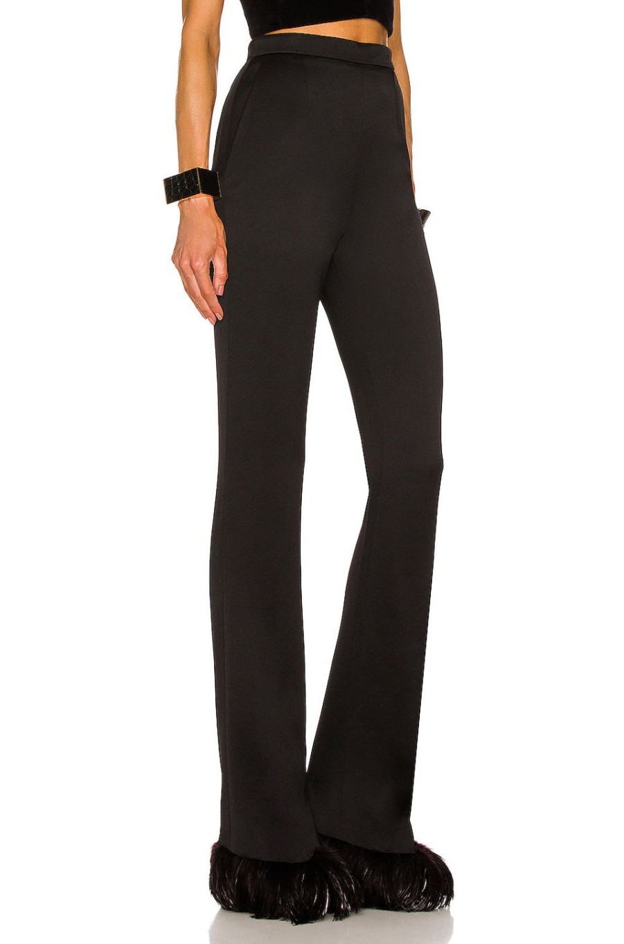 Women Saint Laurent Pants | Tailored Pants Noir