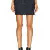 Women TOM FORD Skirts | Lightweight Denim Belted Mini Skirt Dark Indigo