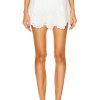 Women Zimmermann Shorts | Junie Embroidered Short Ivory