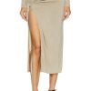 Women JACQUEMUS Skirts | La Jupe Pareo Croissant Skirt Light Khaki