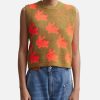 Women JW Anderson Sweaters & Knits | Bunny Jacquard Tank Top Orange