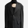 Women MM6 Maison Margiela Jackets & Coats | Single-Breasted Jacket Black