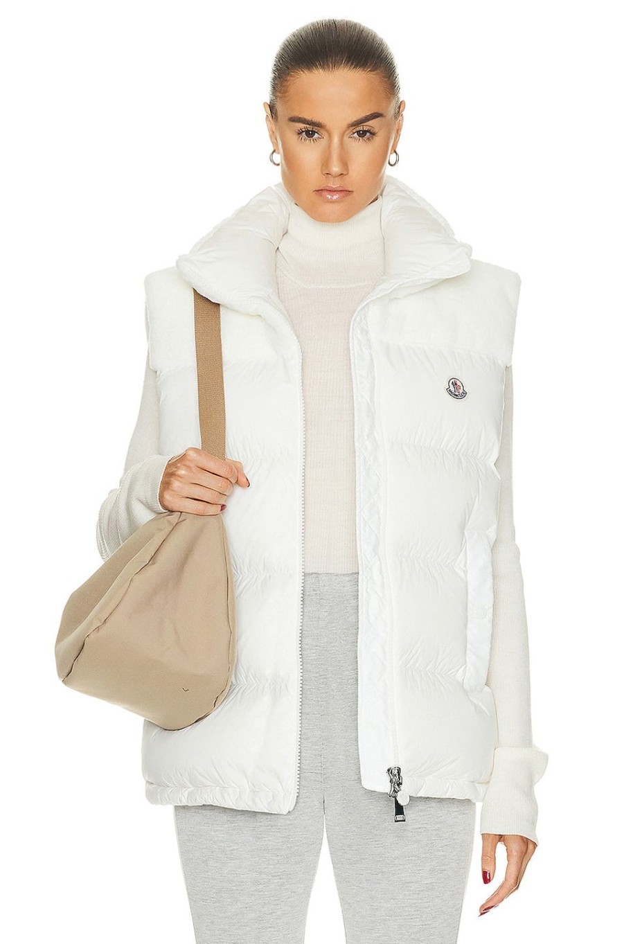 Women Moncler Jackets & Coats | Lempa Vest White