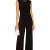 Women Norma Kamali Jumpsuits & Rompers | Sleeveless Jumpsuit Black