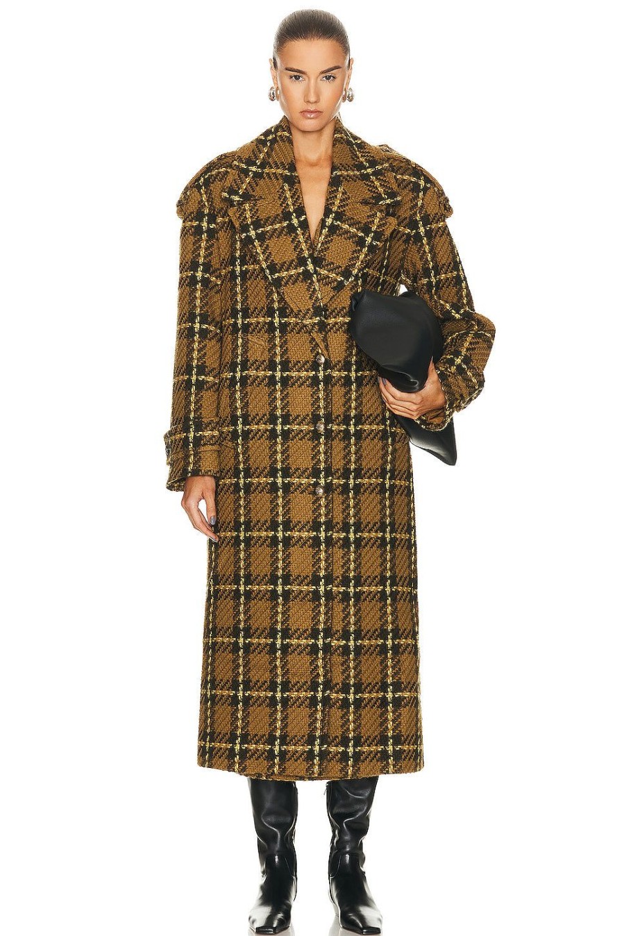 Women Zimmermann Jackets & Coats | Luminosity Wool Coat Olive Check