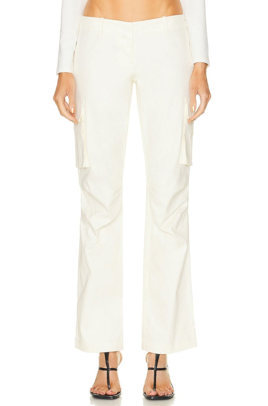 Women Miaou Pants | Raven Cargo Pant Creme