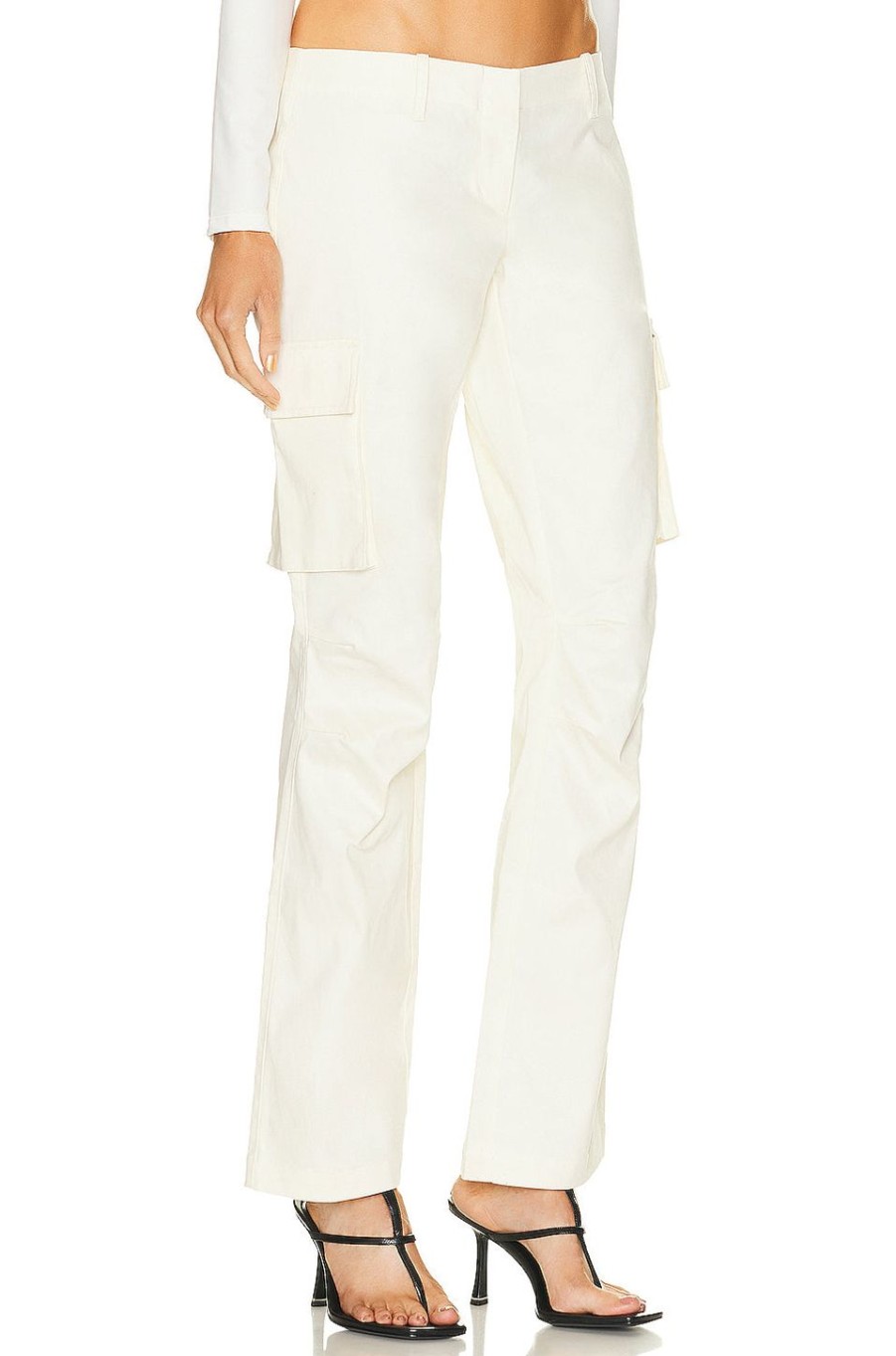 Women Miaou Pants | Raven Cargo Pant Creme