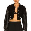 Women Givenchy Jackets & Coats | Cropped Varsity Jacket Black & White