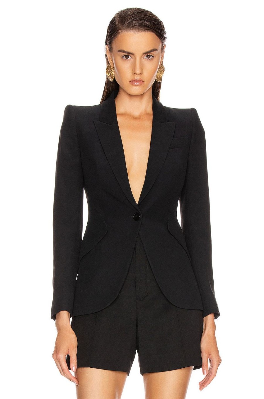 Women Alexander McQueen Jackets & Coats | Tailored Jacket Black