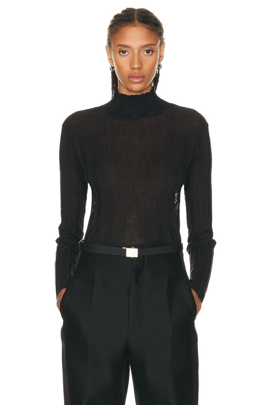 Women The Row Sweaters & Knits | Daxy Top Black