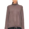 Women Varley Sweaters & Knits | Portland High Neck Midlayer Sweater Deep Charcoal