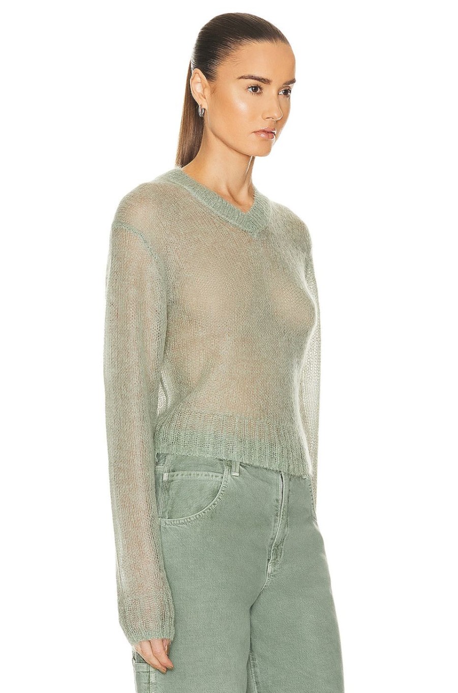 Women Acne Studios Sweaters & Knits | Knit Sweater Sage Green