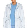 Women WARDROBE.NYC Jackets & Coats | Hooded Nylon Parka Sky Blue