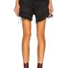 Women R13 Shorts | Cross Over Short Jake Black