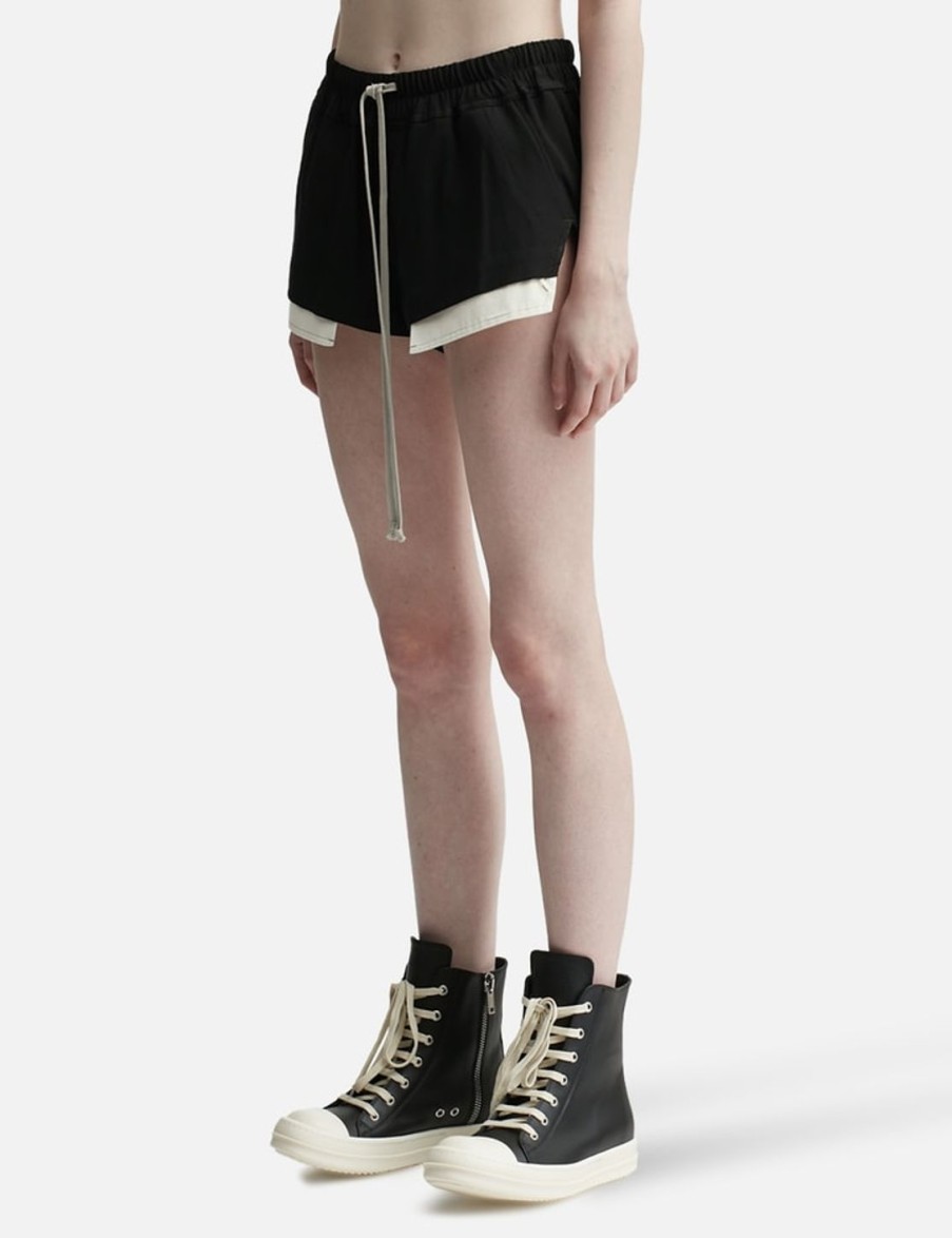 Women Rick Owens Shorts | Fog Boxers Black