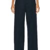 Women Acne Studios Pants | Wide Leg Trouser Navy Blue