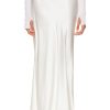 Women Enza Costa Skirts | Silk Full Length Skirt Off White