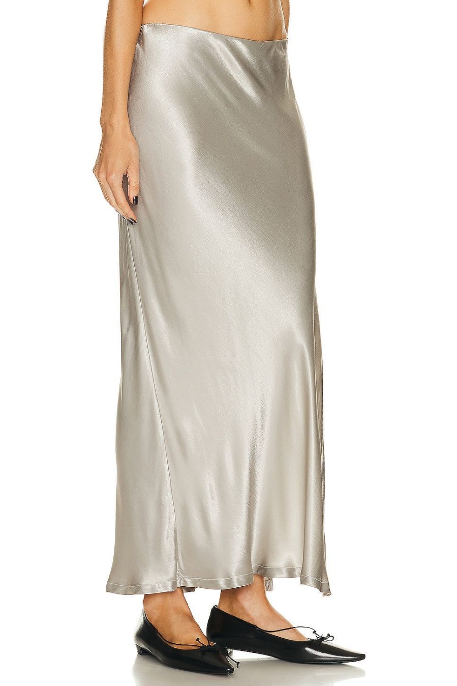 Women Enza Costa Skirts | Bias Maxi Skirt Grey