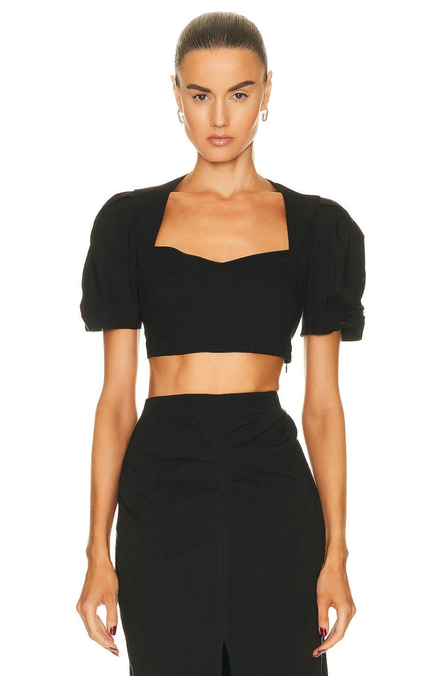 Women Isabel Marant Tops | Fania Modern Top Black