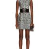 Women ALAÏA Dresses | Sleeveless Mini Dress Gris & Noir