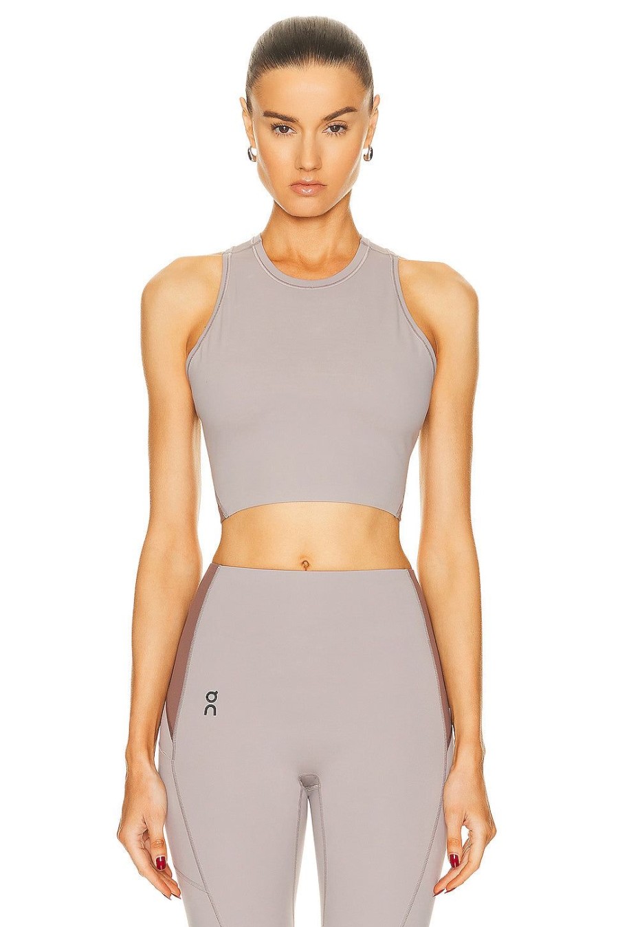 Women On Activewear | Movement Crop Top Zinc & Grape