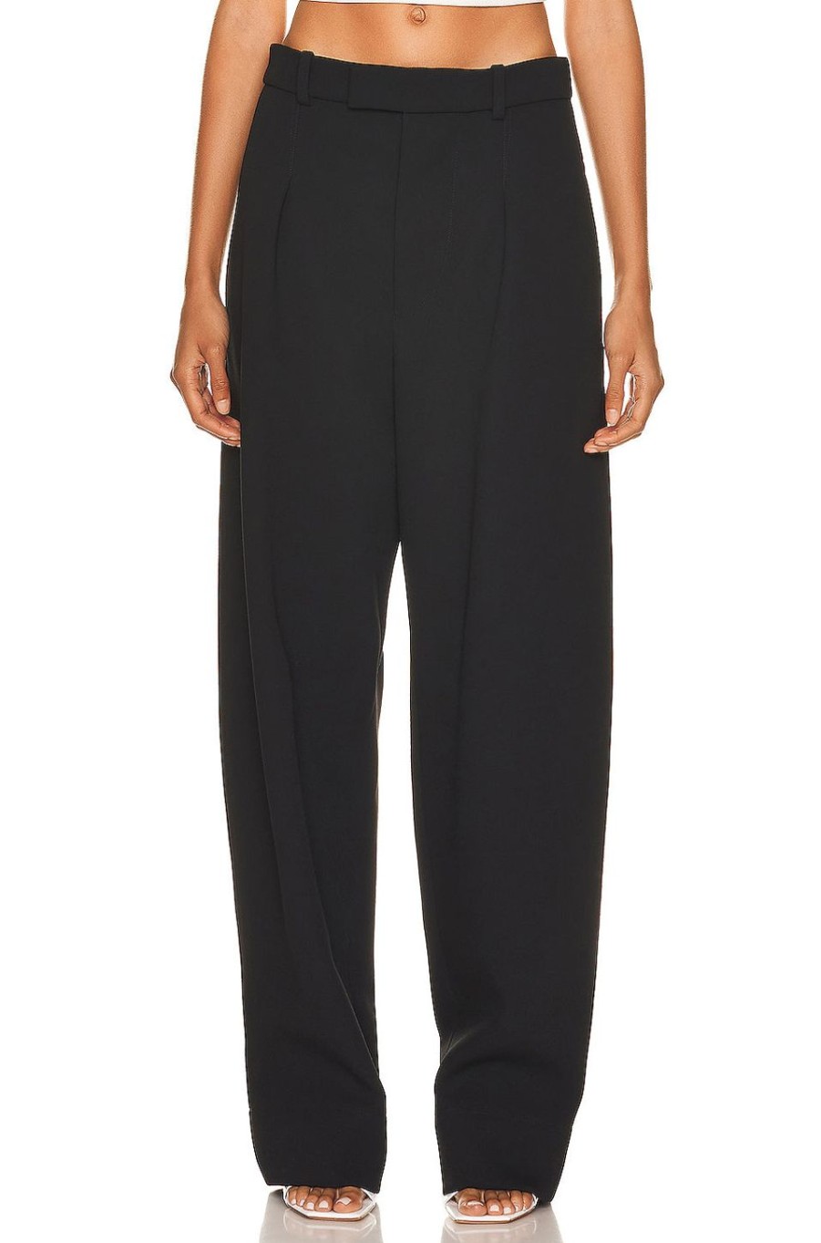 Women WARDROBE.NYC Pants | X Hailey Bieber Trouser Pant Black