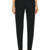 Women Bottega Veneta Pants | Structured Double Melange Trousers Black