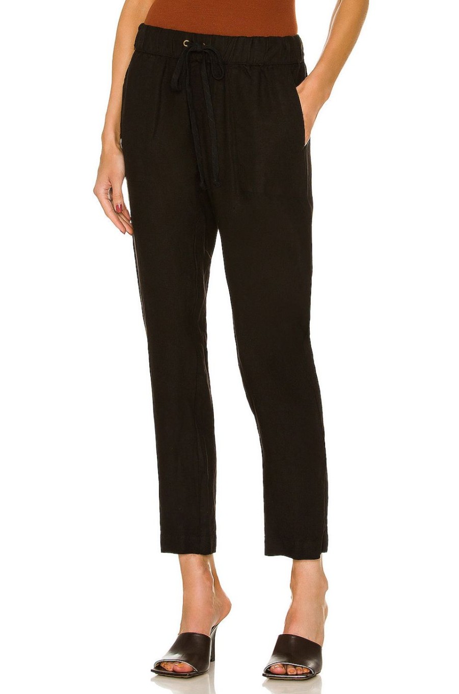 Women Enza Costa Pants | Easy Pant Black